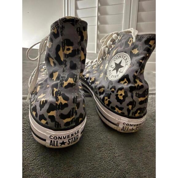 Converse Chuck Taylor All Star High Top Leopard Print Women’s 9 - Picture 6 of 8